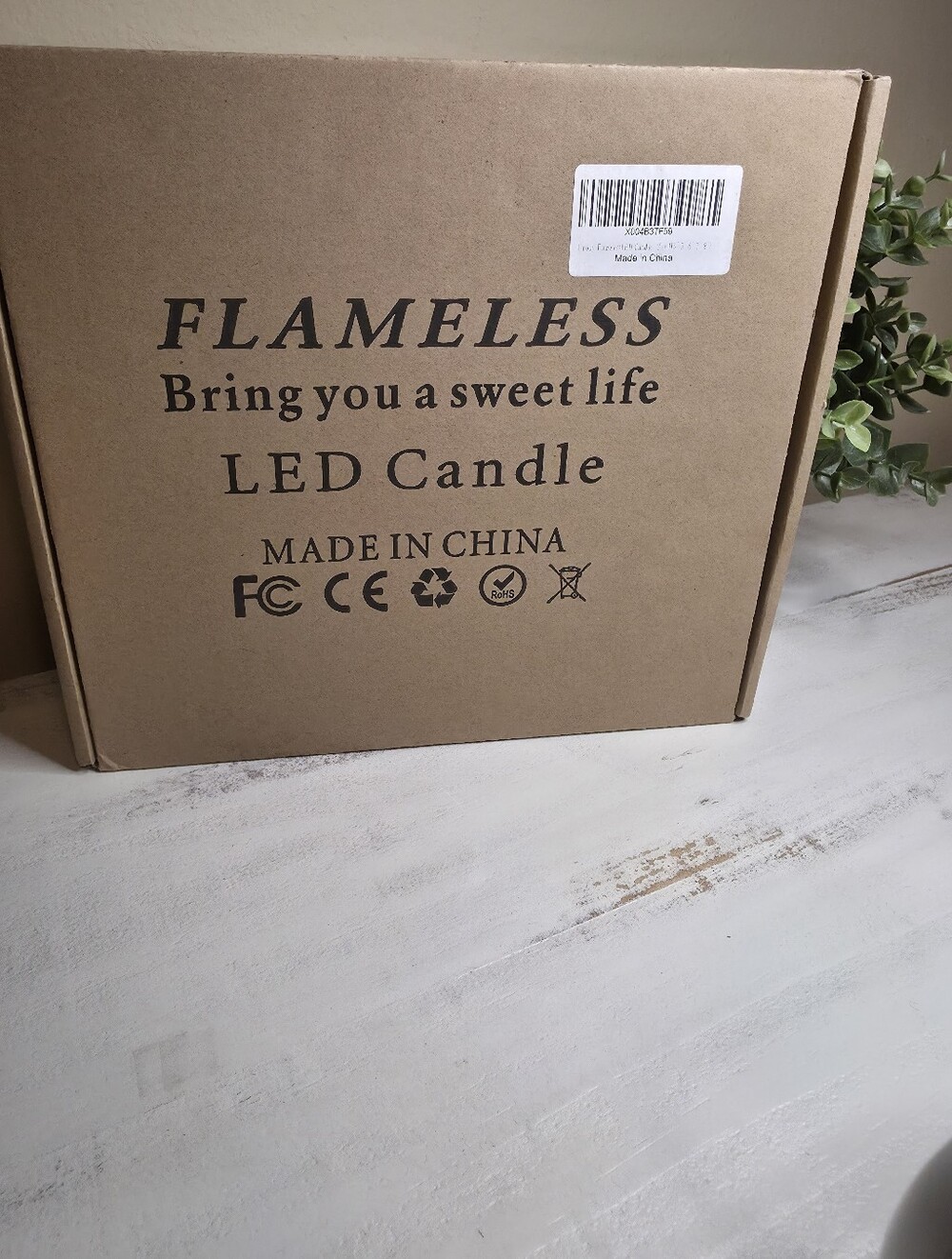 Flameless LED Candle Set in Brown Kraft Box -